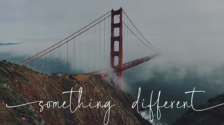 Something Different Font