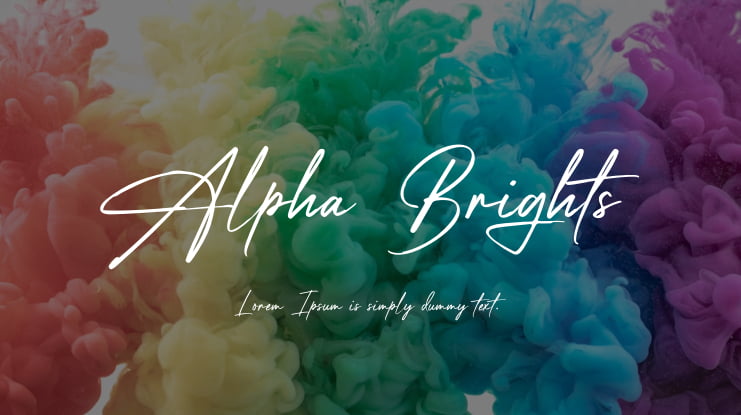 Alpha Brights Font