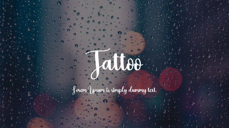 Tattoo Font