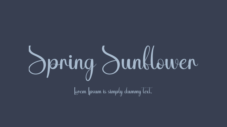 Spring Sunflower Font