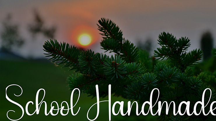 School Handmade Font