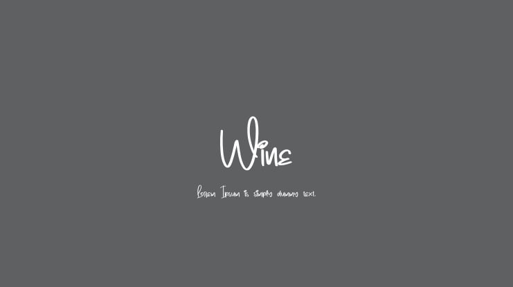 Wine Font