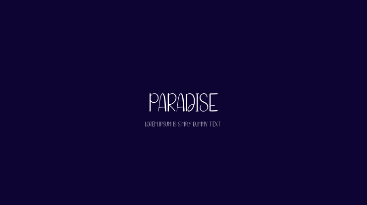Paradise Font