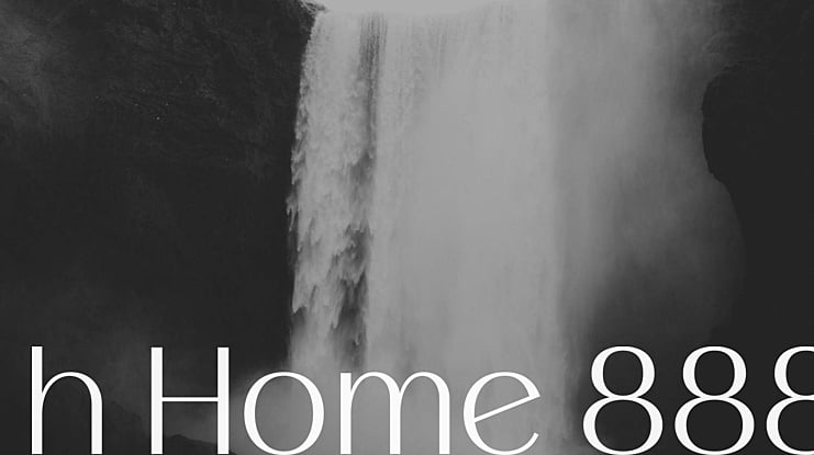 h Home 888 Font