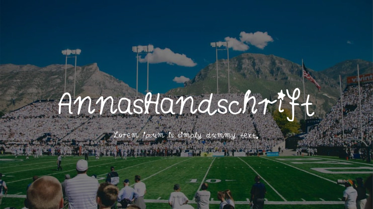 AnnasHandschrift Font