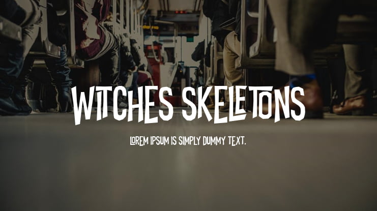 Witches Skeletons Font Family