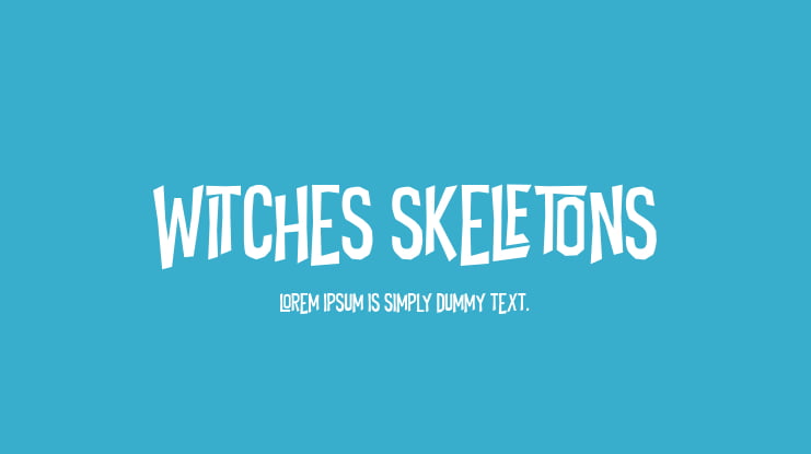Witches Skeletons Font Family