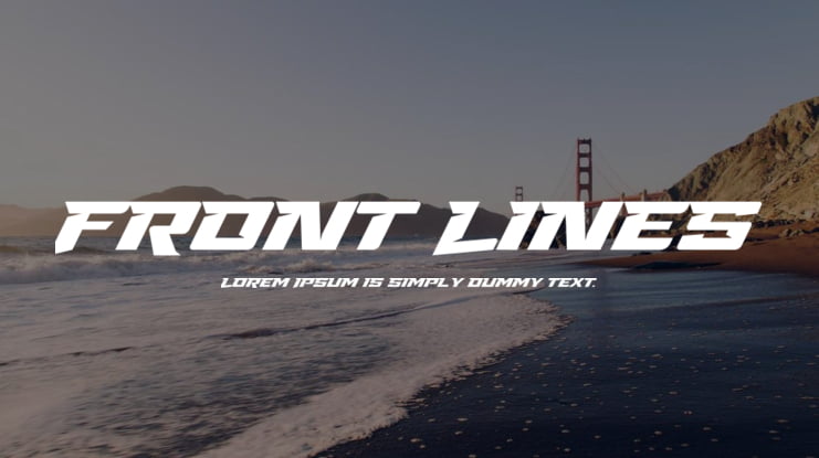 Front Lines Font