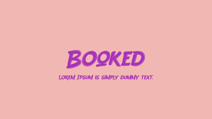 Booked Font