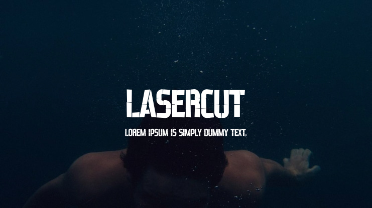 Lasercut Font