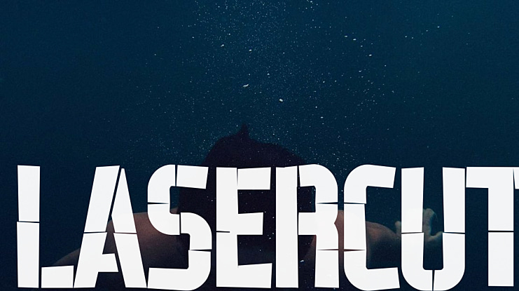 Lasercut Font