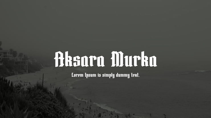 Aksara Murka Font