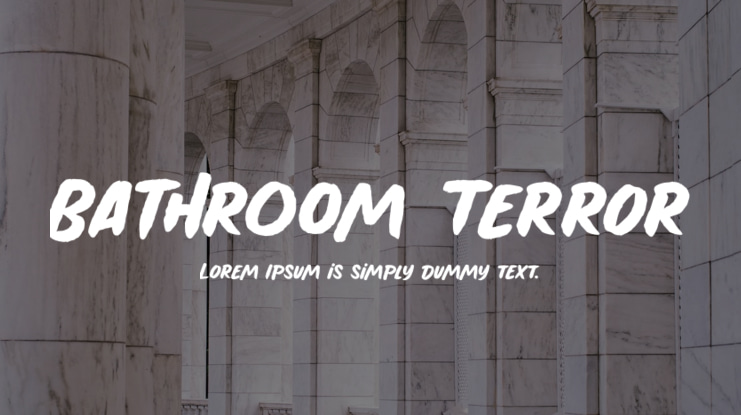 Bathroom Terror Font