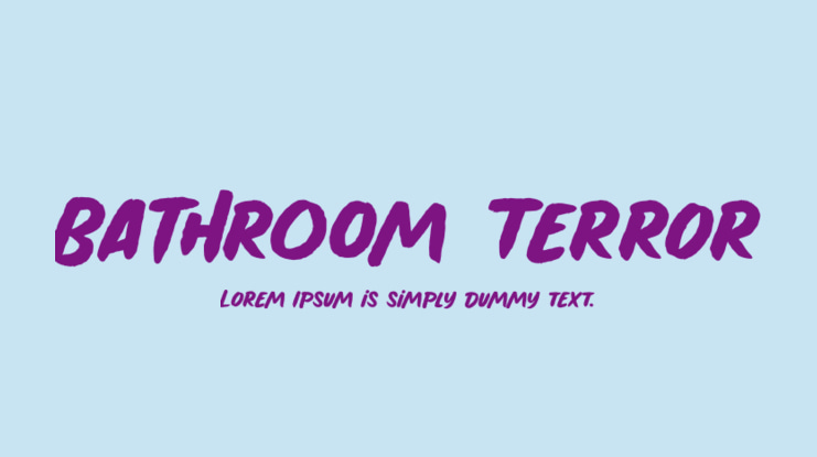 Bathroom Terror Font