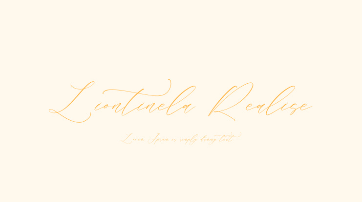 Liontinela Realise Font