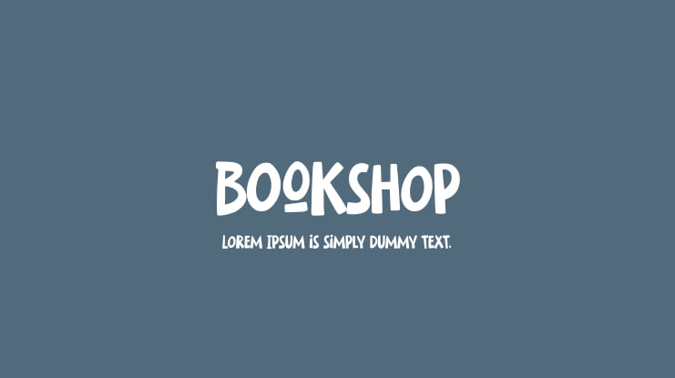 Bookshop Font