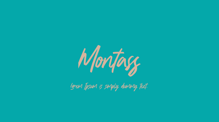 Montass Font