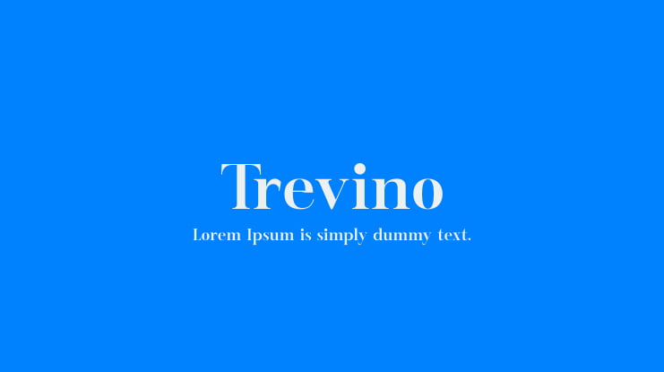 Trevino Font