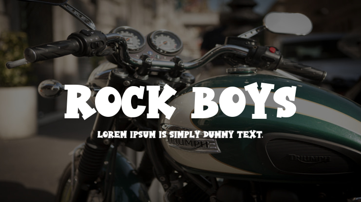 Rock Boys Font