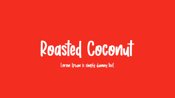 Roasted Coconut Font