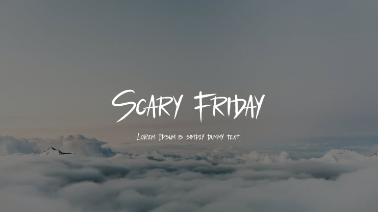 Scary Friday Font