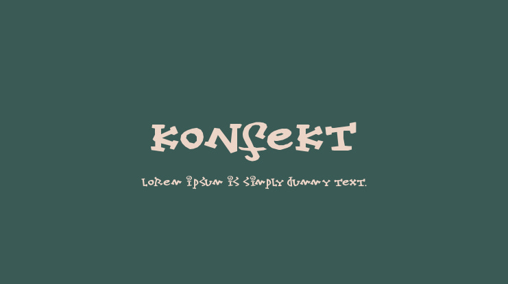 Konfekt Font