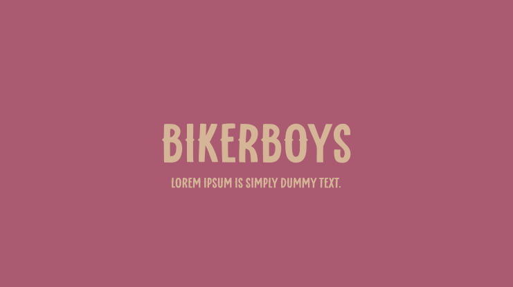 Bikerboys Font