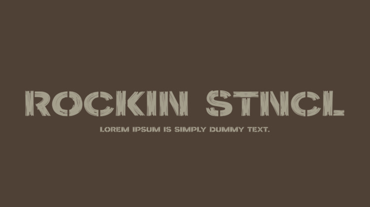 Rockin Stncl Font