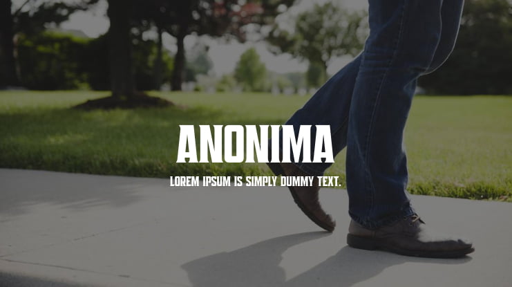Anonima Font