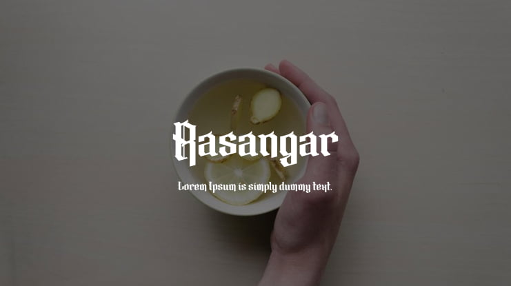 Rasangar Font