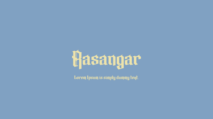 Rasangar Font