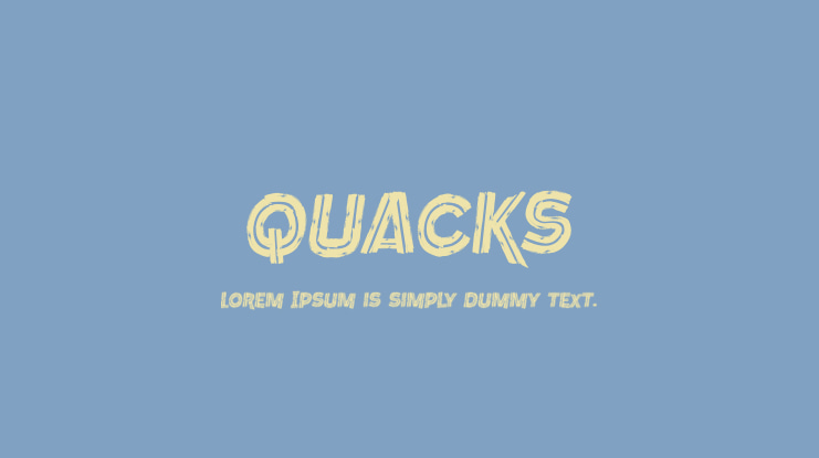 Quacks Font