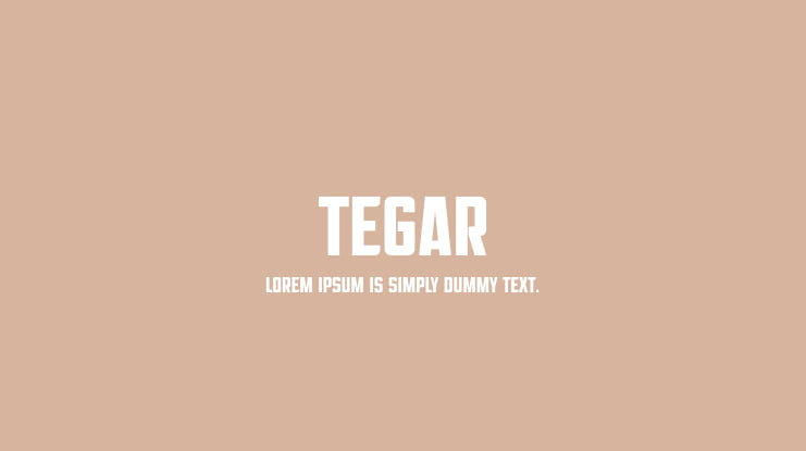 Tegar Font