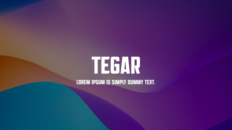 Tegar Font