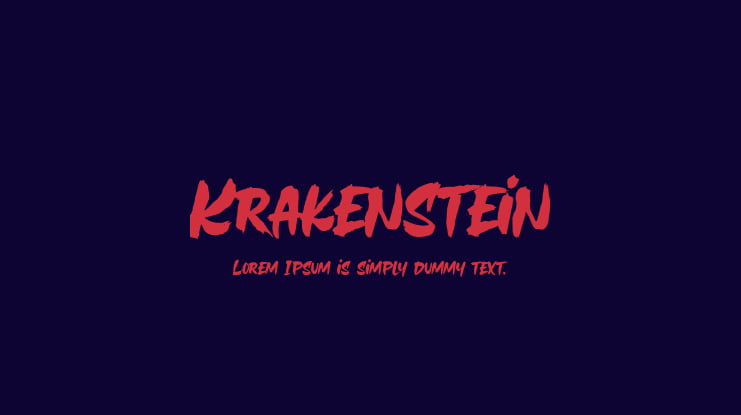 Krakenstein Font
