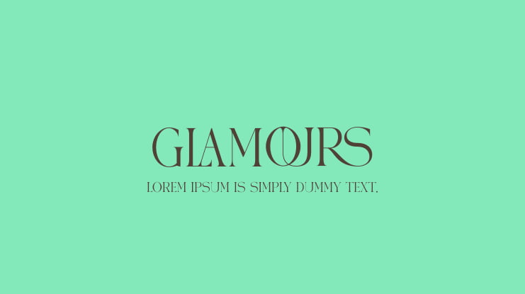 GLAMOURS Font