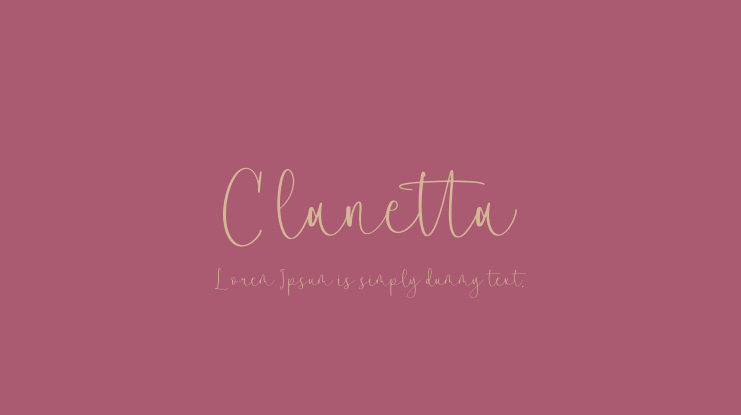 Clanetta Font
