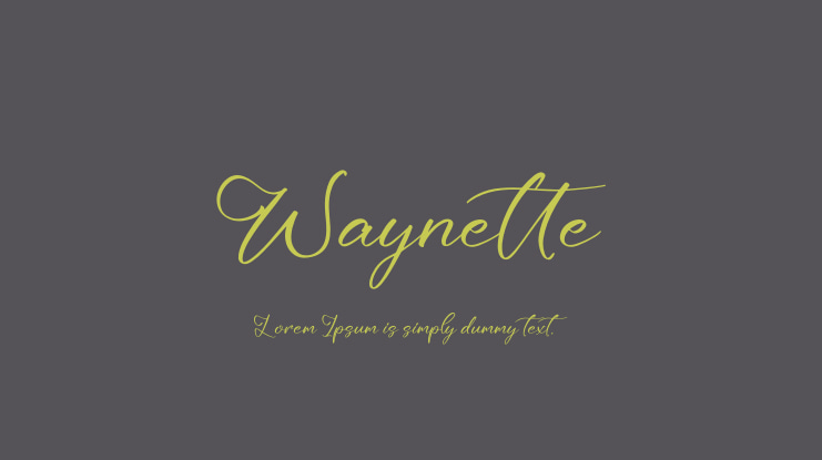 Waynette Font