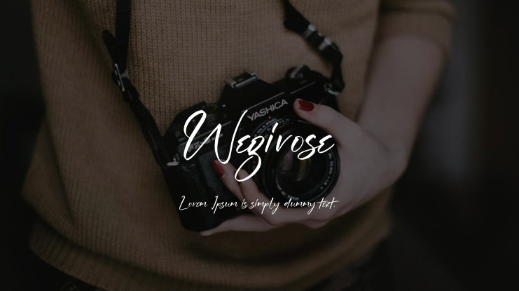 Wegirose Font