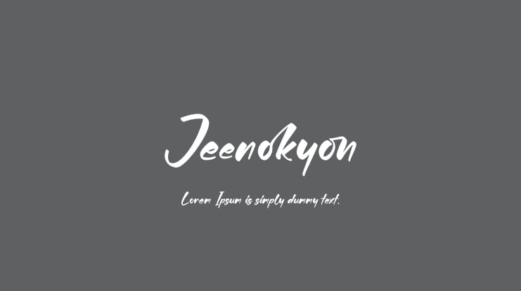 Jeenokyon Font