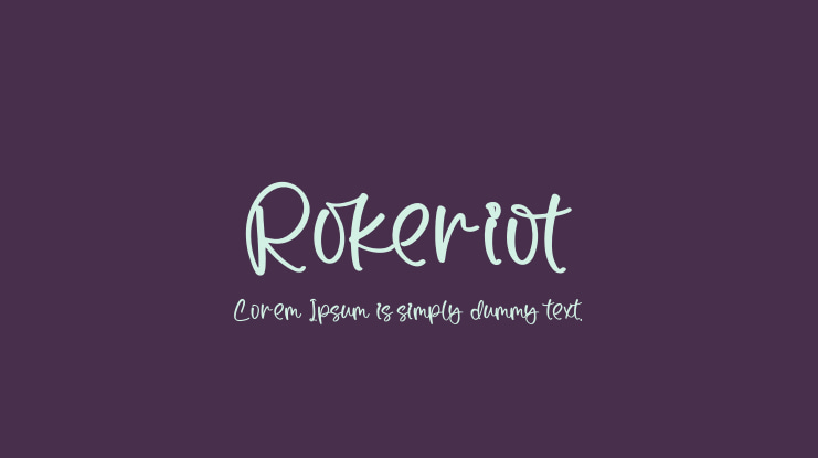 Rokeriot Font
