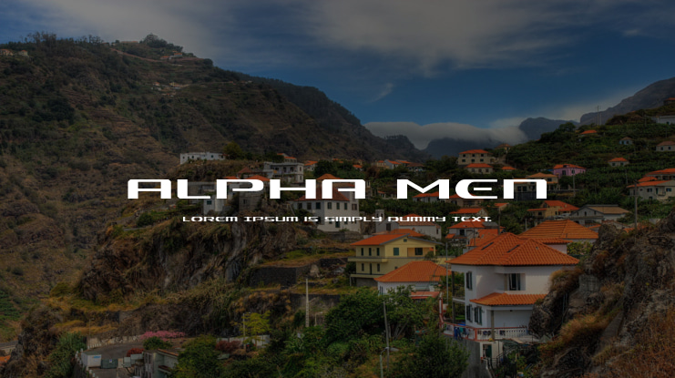 Alpha Men Font Family