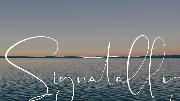 Signatally Font