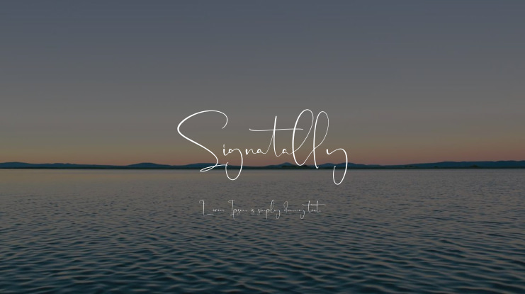 Signatally Font