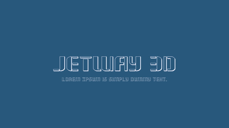 Jetway 3D Font Family