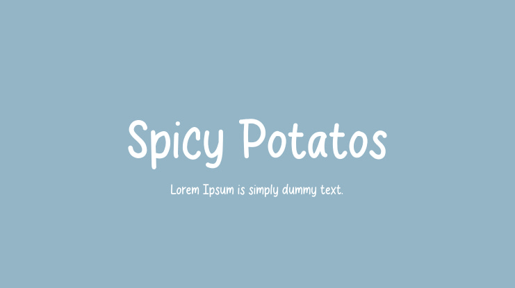 Spicy Potatos Font