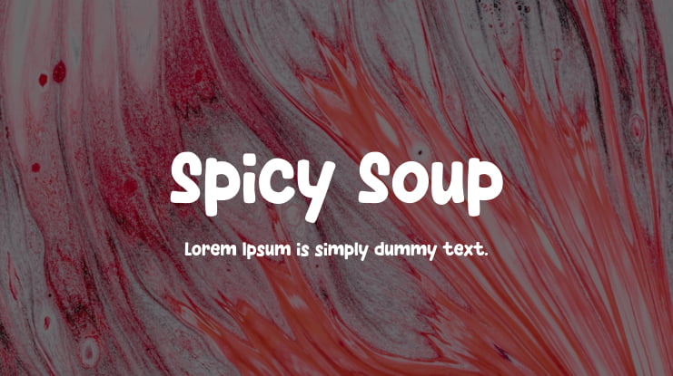 Spicy Soup Font