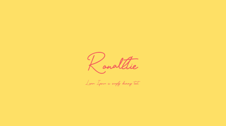Ronalltie Font