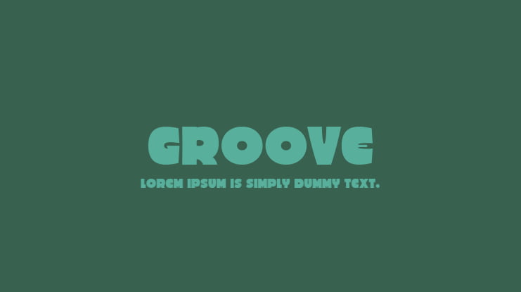 Groove Font