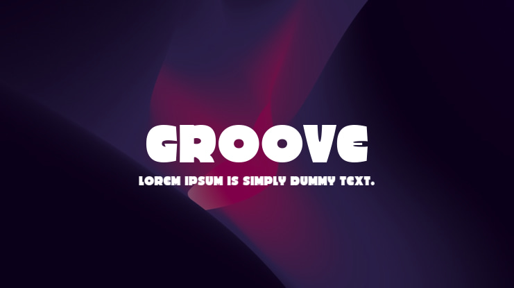Groove Font